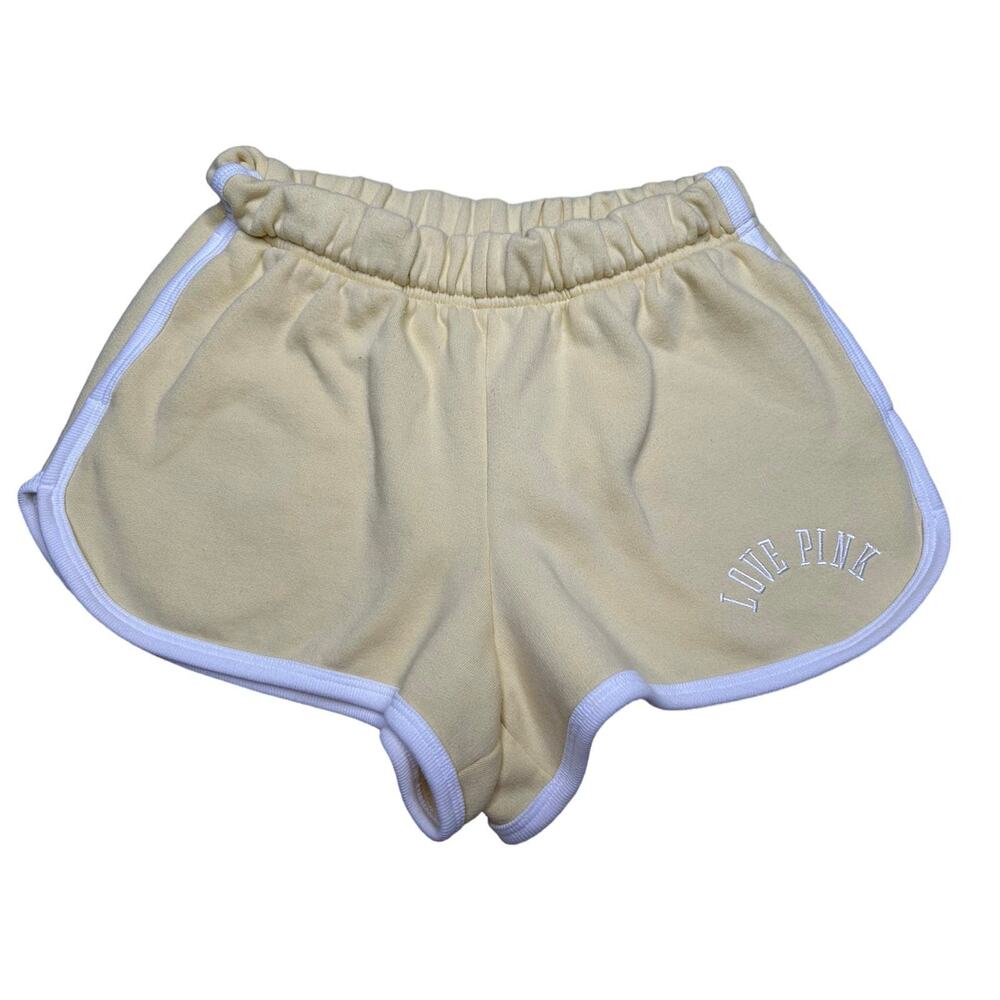 PINK: Yellow Track Shorts